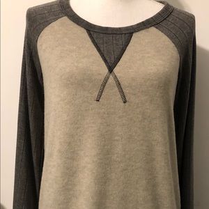 Cozy Casual Soft two tone gray top! NWOT